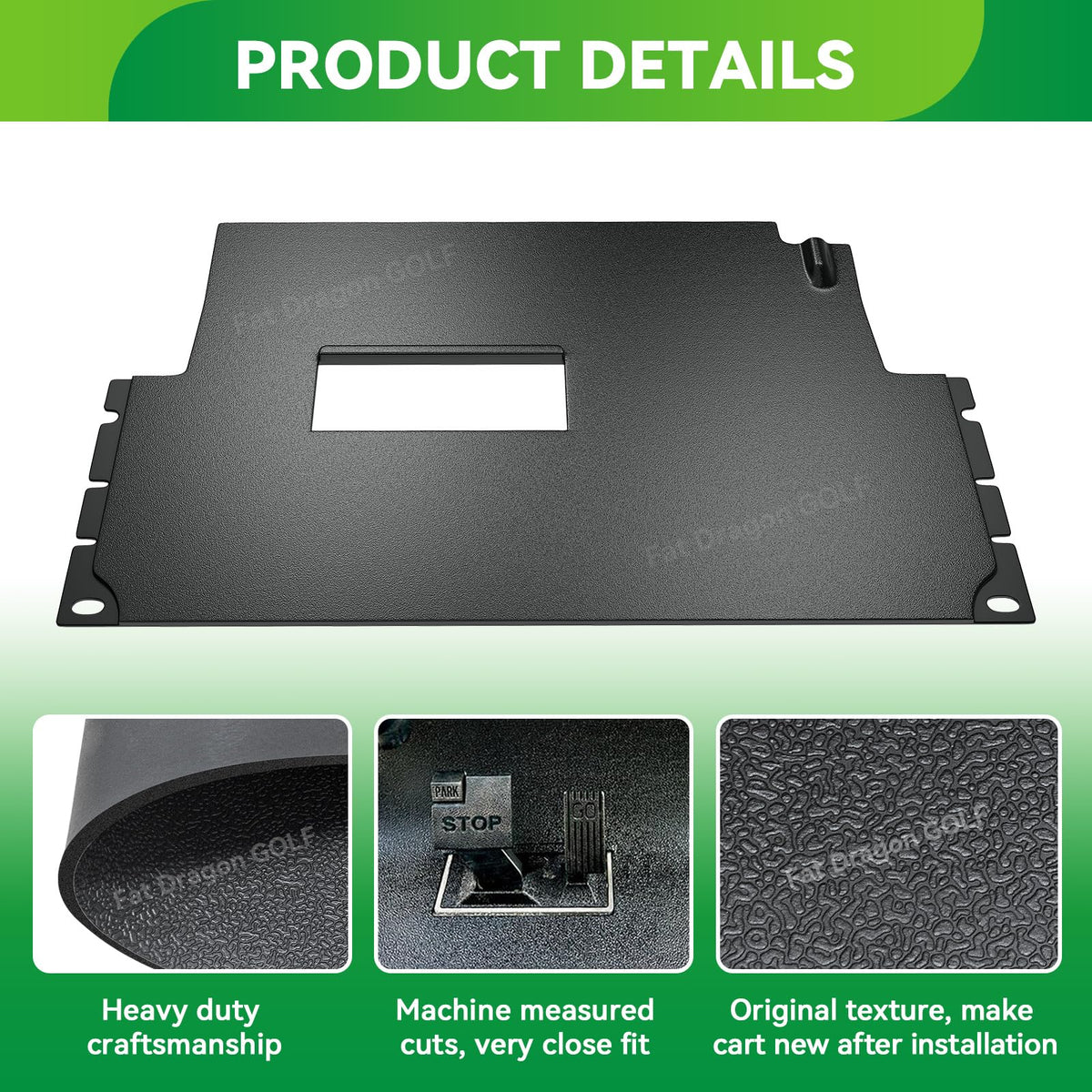 Panglong Precedent floor mats snug fit for Club Car Precedent.