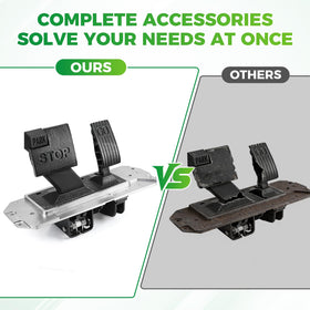 Panglong pedal kit on a Club Car cart delivers seamless operation.