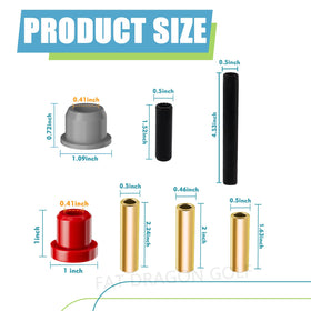 Panglong Precedent rear leaf spring bushings provide durable mounting.
