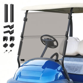 Panglong Precedent tinted windshield with clips for quick, tool-free installation.