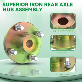 Panglong rear axle hub Yamaha G8/G14 side view shows durable, service-ready design for reliable rides.