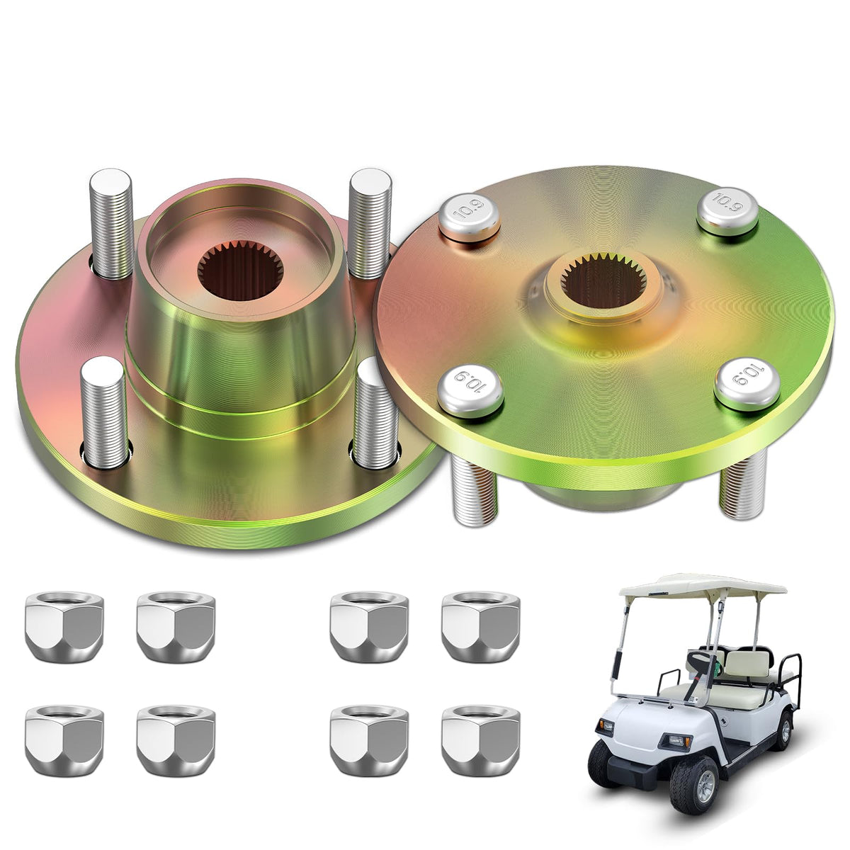 Panglong rear axle hub for Yamaha G9 assembly improves steering stability and ride safety.