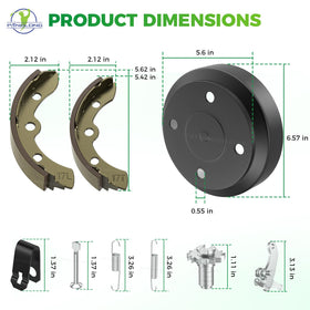 Panglong rear brake cog adjuster mechanism for precise braking balance.