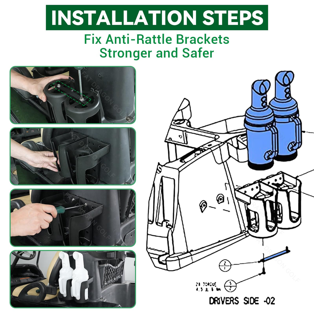 Panglong anti rattle base keeps bottle stable on rough terrain.