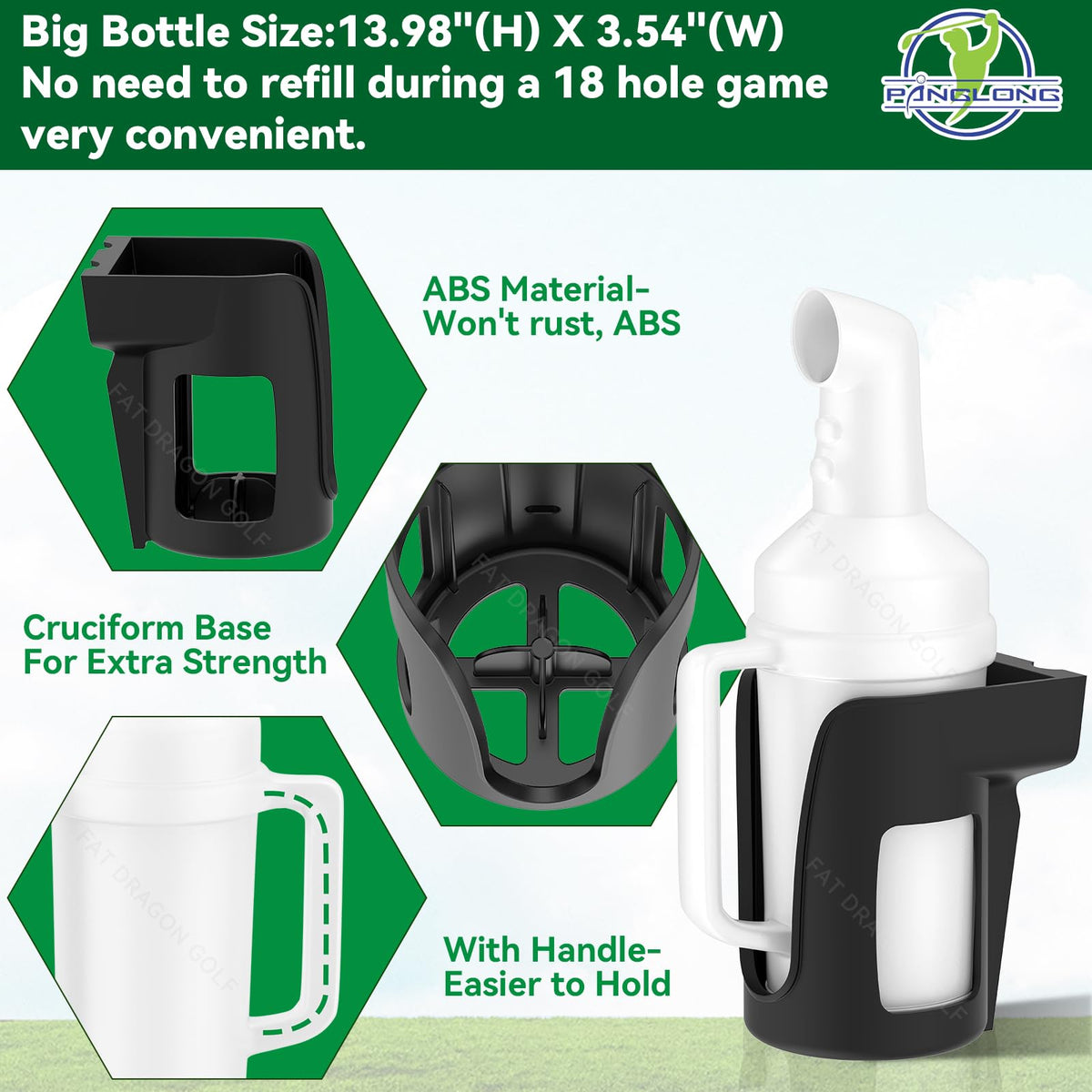 Panglong divots filler sand bottle ready for on course use.