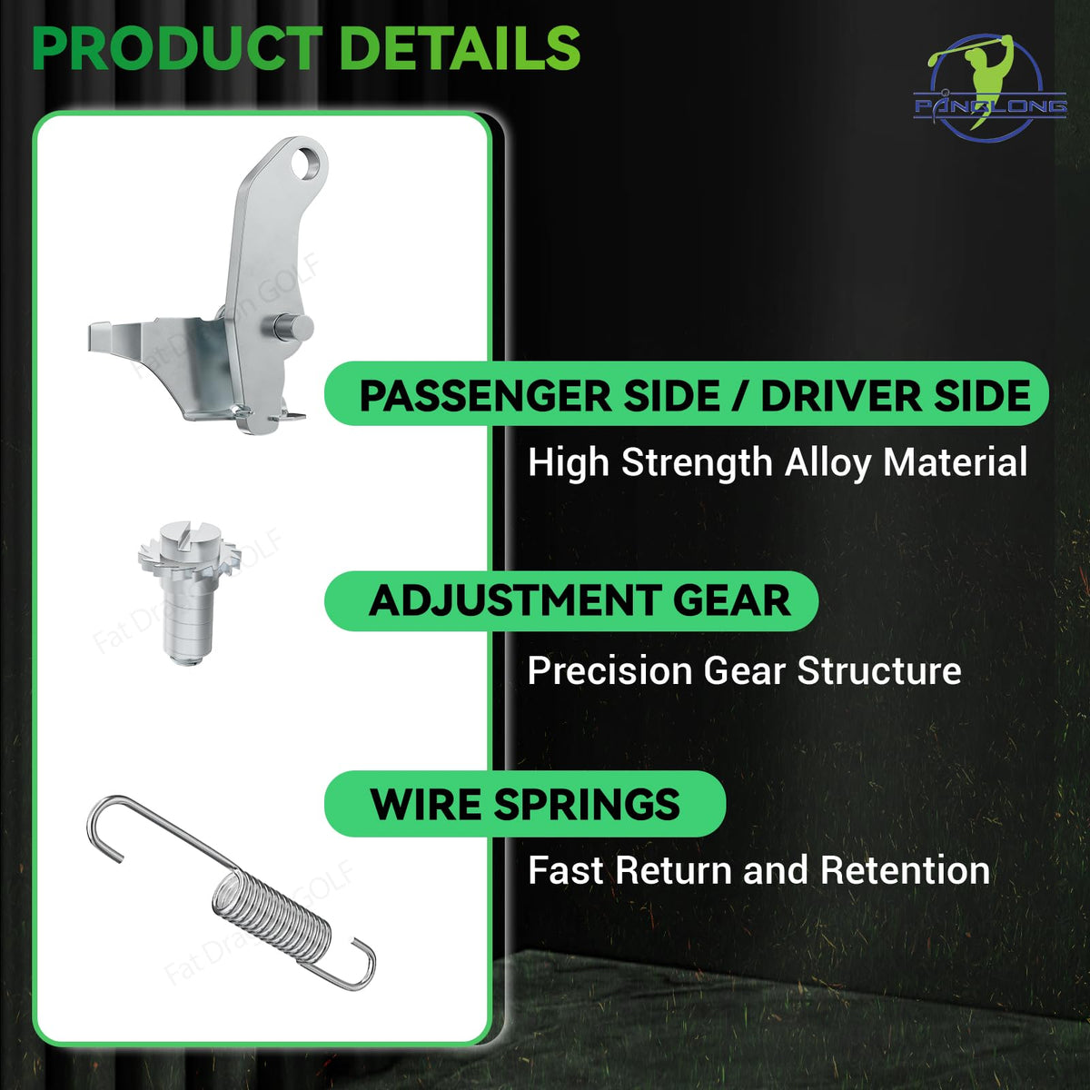 Panglong self-adjusting brake lever assemblies for reliable braking