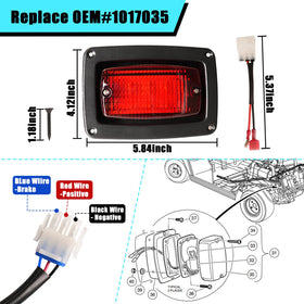 Panglong taillight dimensions 6x4 inch with 5x3 inch cutout
