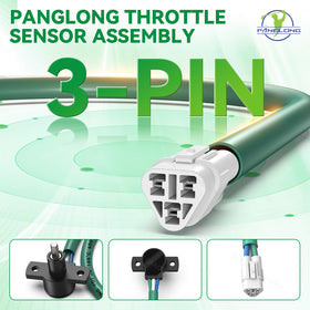 Assembled Panglong throttle sensor installed for smooth pedal response.