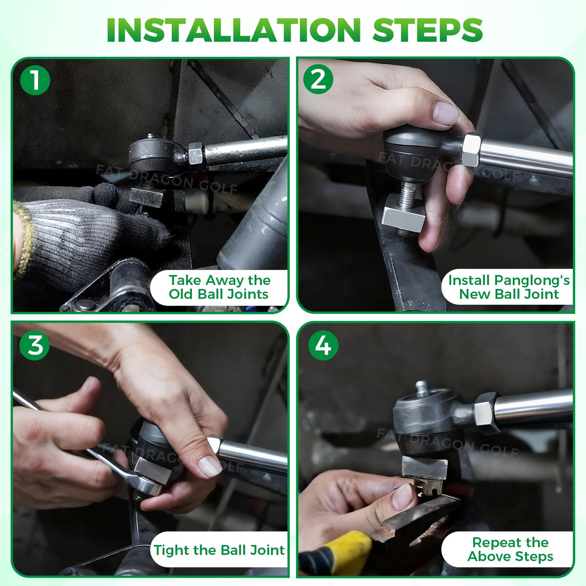 Panglong tie rod end grease fitting for easy lubrication