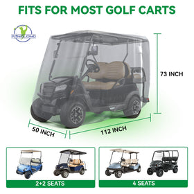 Panglong universal-fit cover suits most 2/4-seat carts.