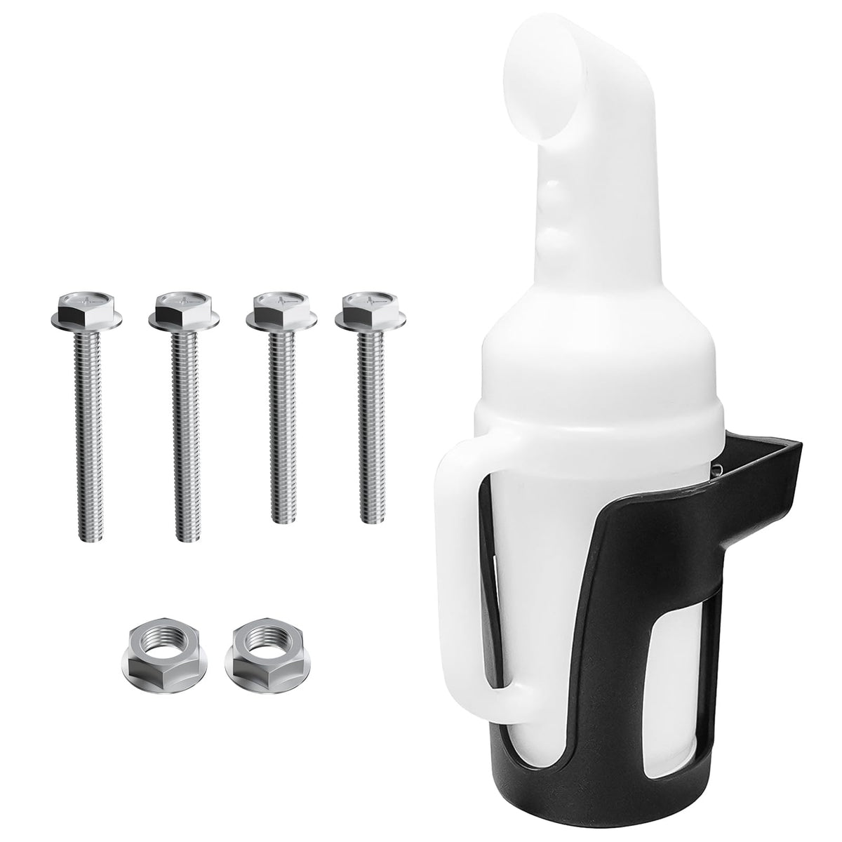 Panglong universal golf cart sand bottle front view, durable ABS construction for long life.