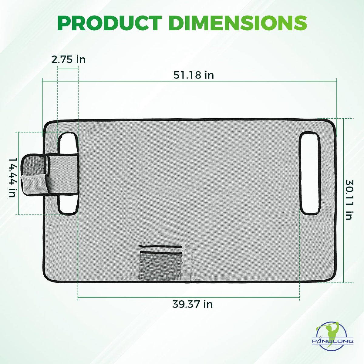 Front and side pockets organize essentials for quick access.
