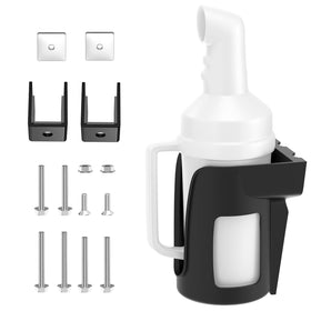 Panglong universal sand bottle with handle for drill-mount setup on golf carts.