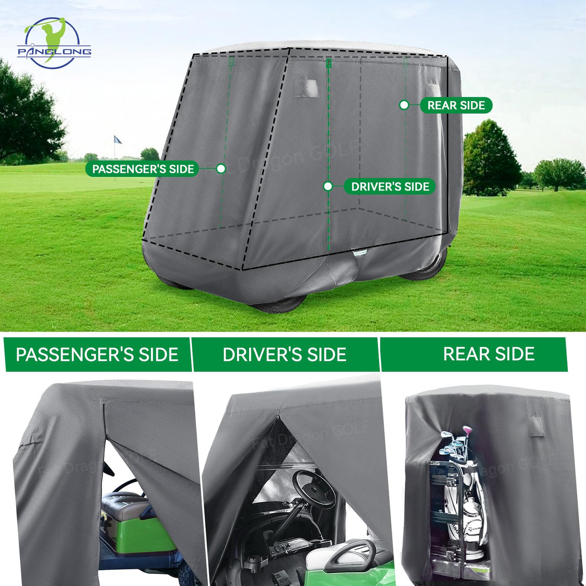 Panglong ventilated design reduces moisture inside the cover.