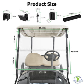 Panglong windshield system protects eyes from rain and dust during rides