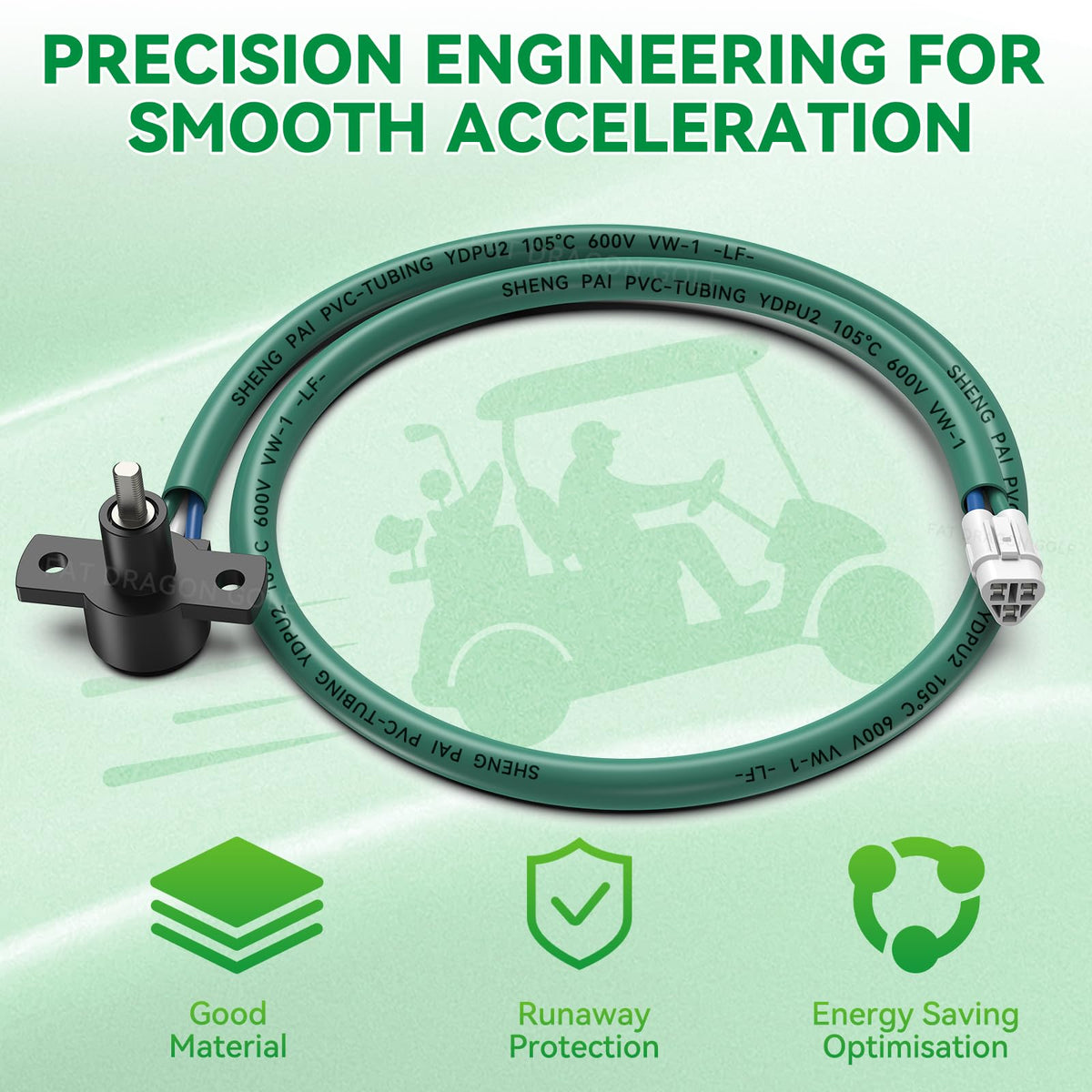 Close-up Panglong throttle sensor demonstrates robust build for smoother throttle response