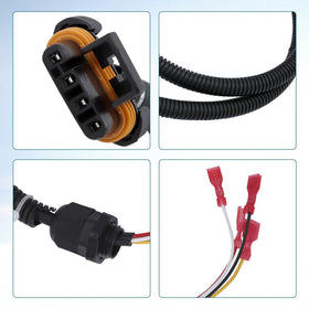 Panwarmoll EZGO PDS wiring harness installation ready for direct replacement on a golf cart.