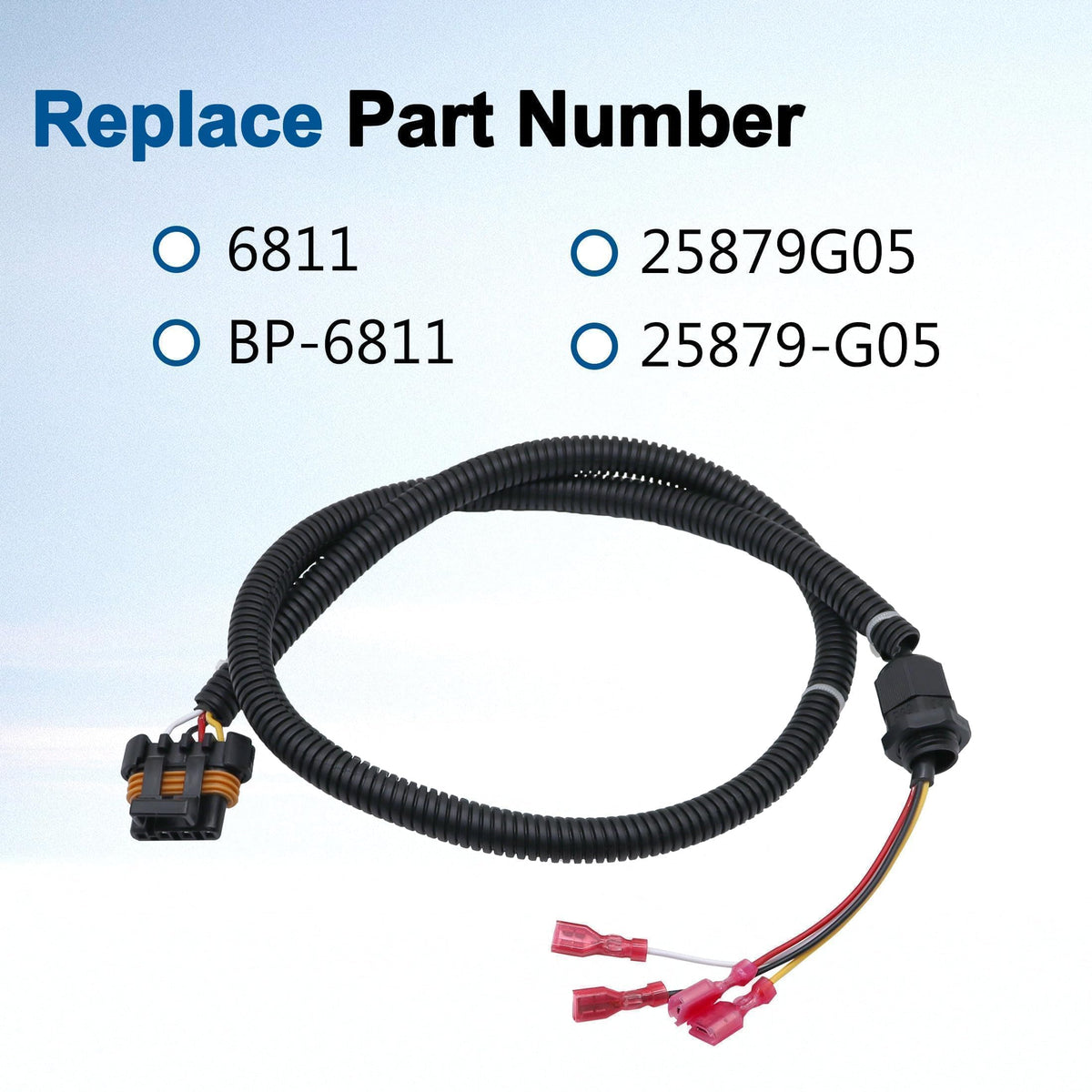 Panwarmoll pedal box harness aligned for a direct replacement under the dashboard.