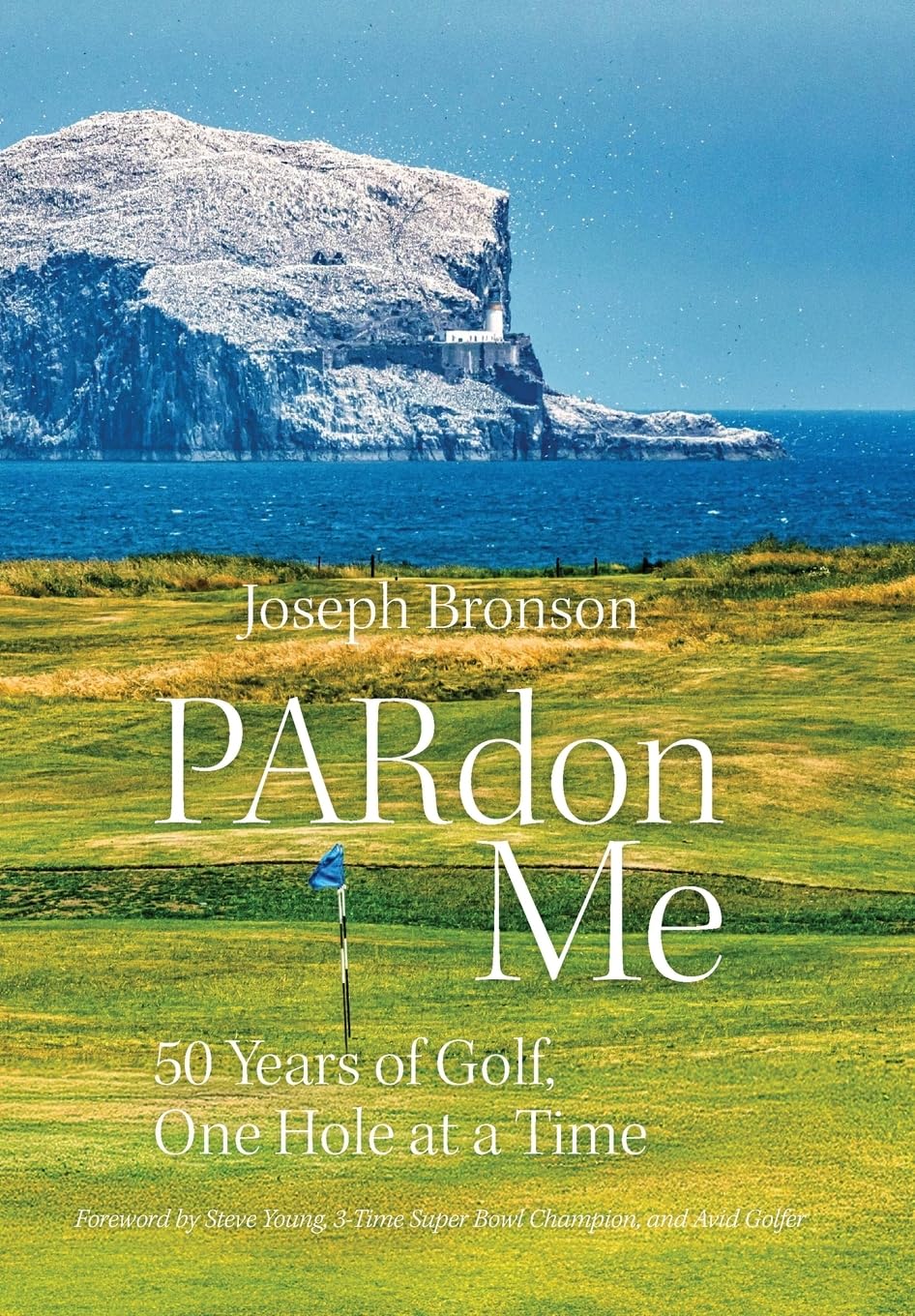 PARdon Me book cover featuring Joe Bronson, inviting golf fans to explore decades of stories.