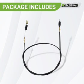 partszen close-up throttle cable showing durable metal construction