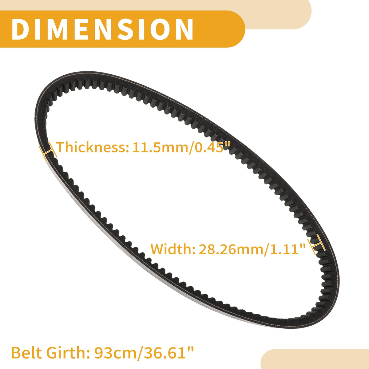 Partuto drive belt 72328G01 in packaging ready to install