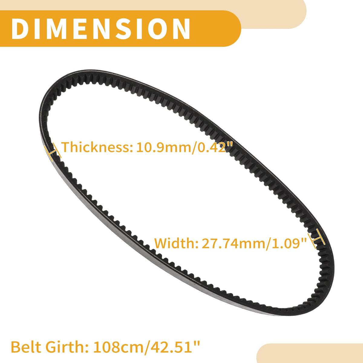 Partuto belt powersports component provides durable, long-lasting wear under regular use