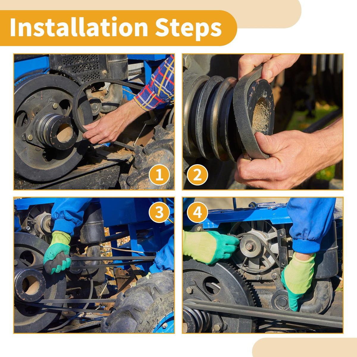 Partuto drive belt quiet operation minimizes noise in daily golf-cart rides