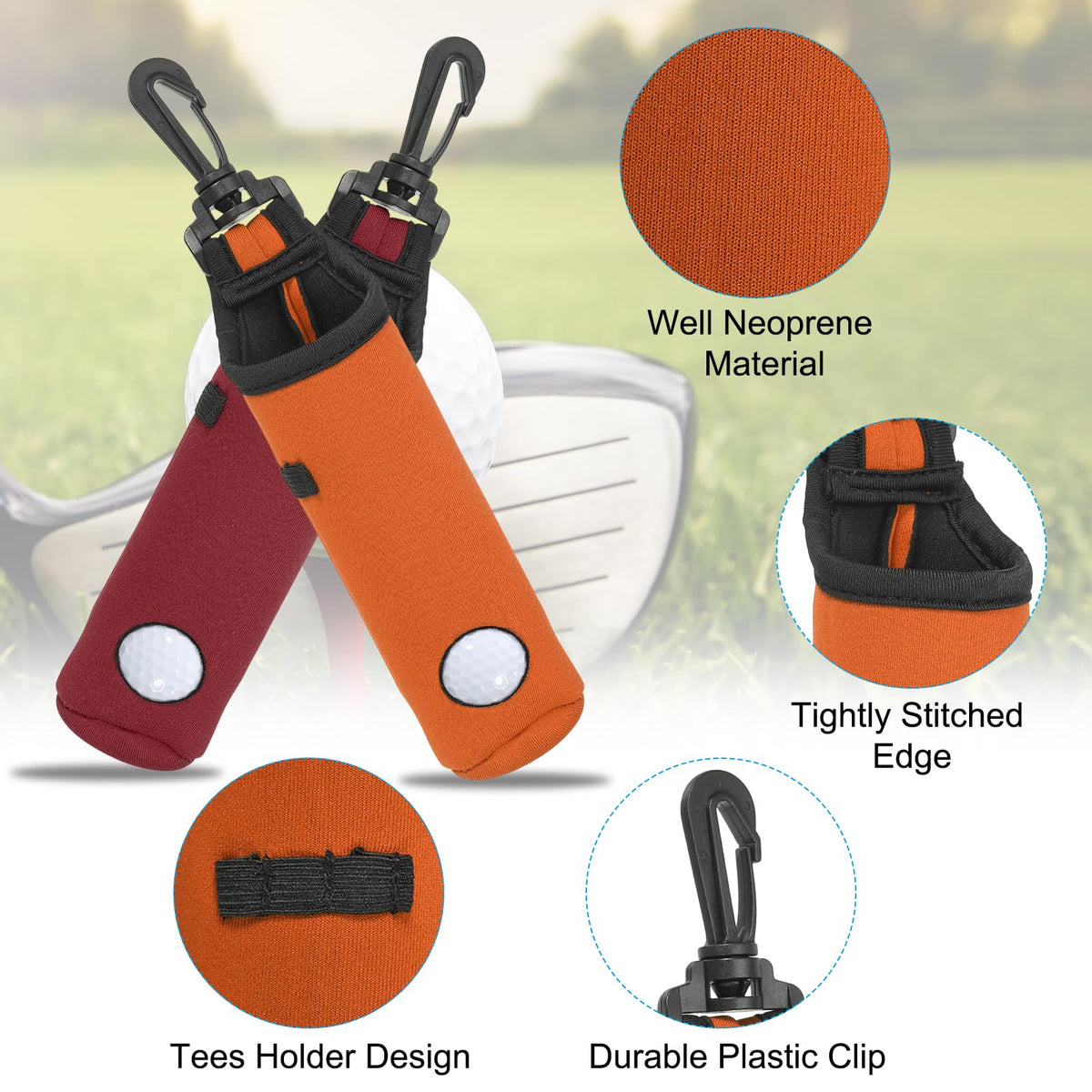PATIKIL golf bag clip—secure clip attachment ideal for belt or bag on the course.