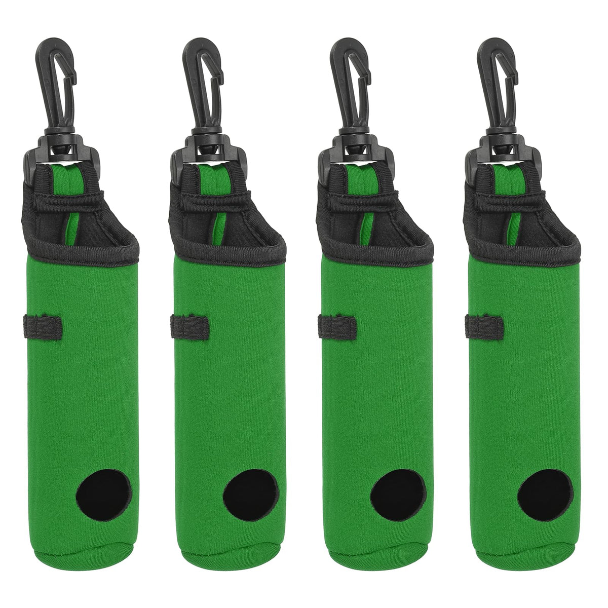 PATIKIL golf ball carry bag close-up in green neoprene for secure course storage