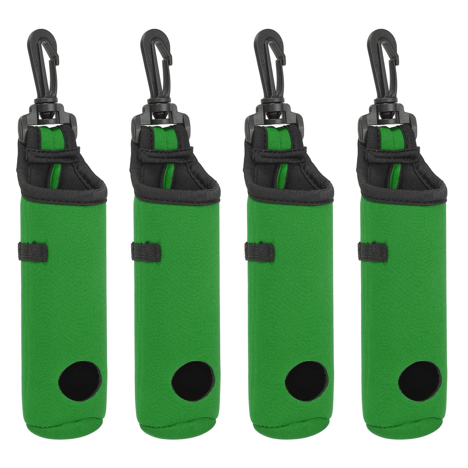 PATIKIL golf ball carry bag close-up in green neoprene for secure course storage