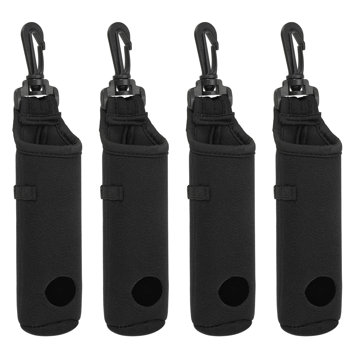 PATIKIL golf ball carry bag with clip in black offers easy transport on the course.