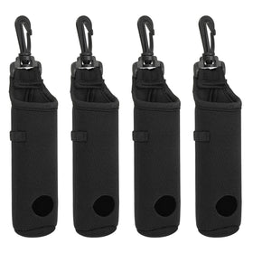PATIKIL golf ball carry bag with clip in black offers easy transport on the course.