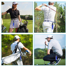 PATIKIL golf ball carry bag clip keeps it securely attached during play