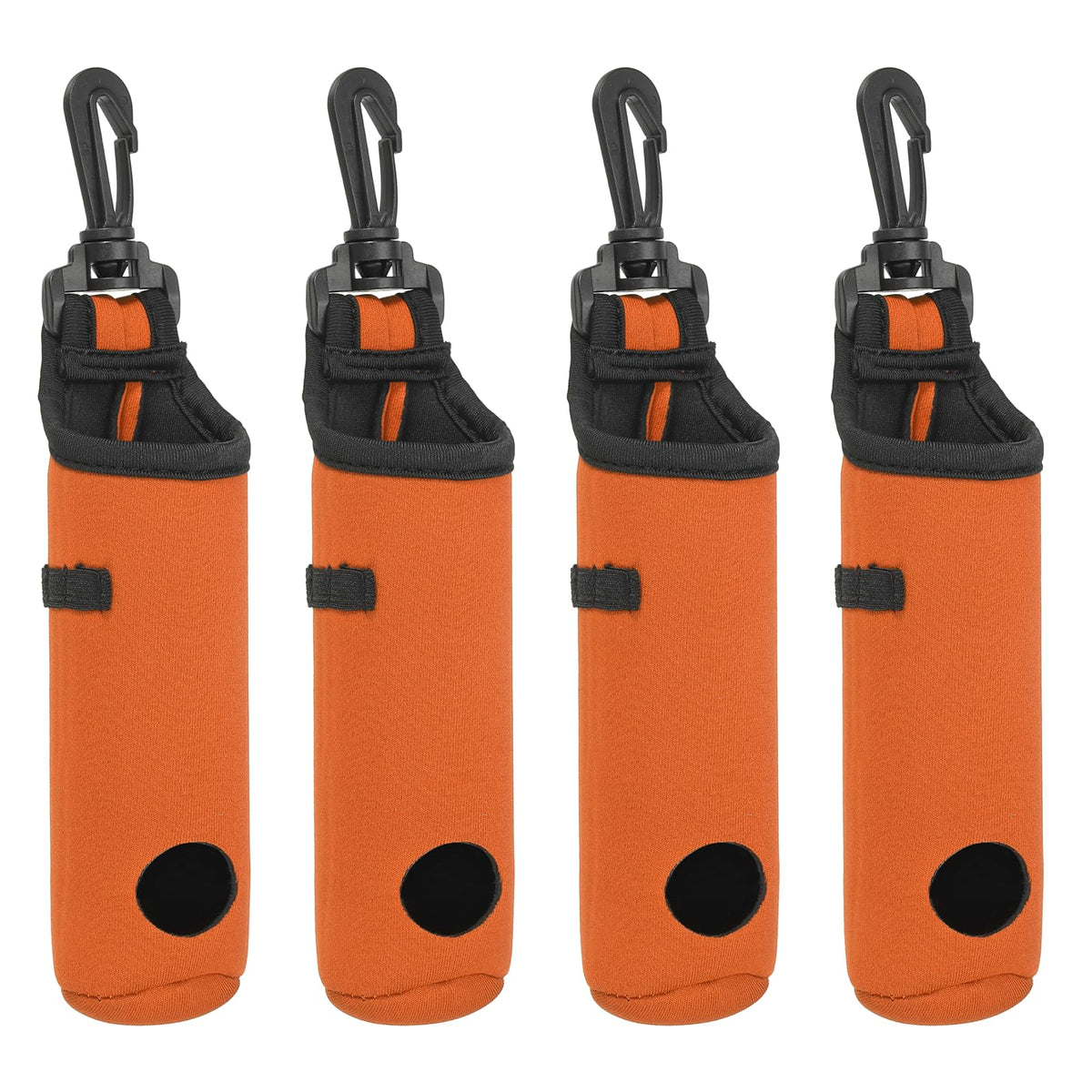 PATIKIL golf ball carry bag orange—durable neoprene for convenient on-the-go storage.