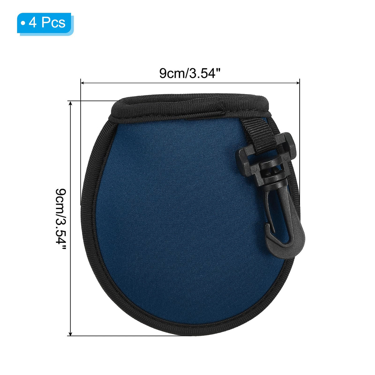 PATIKIL golf ball cleaner pocket bag with hanging clip for easy access.