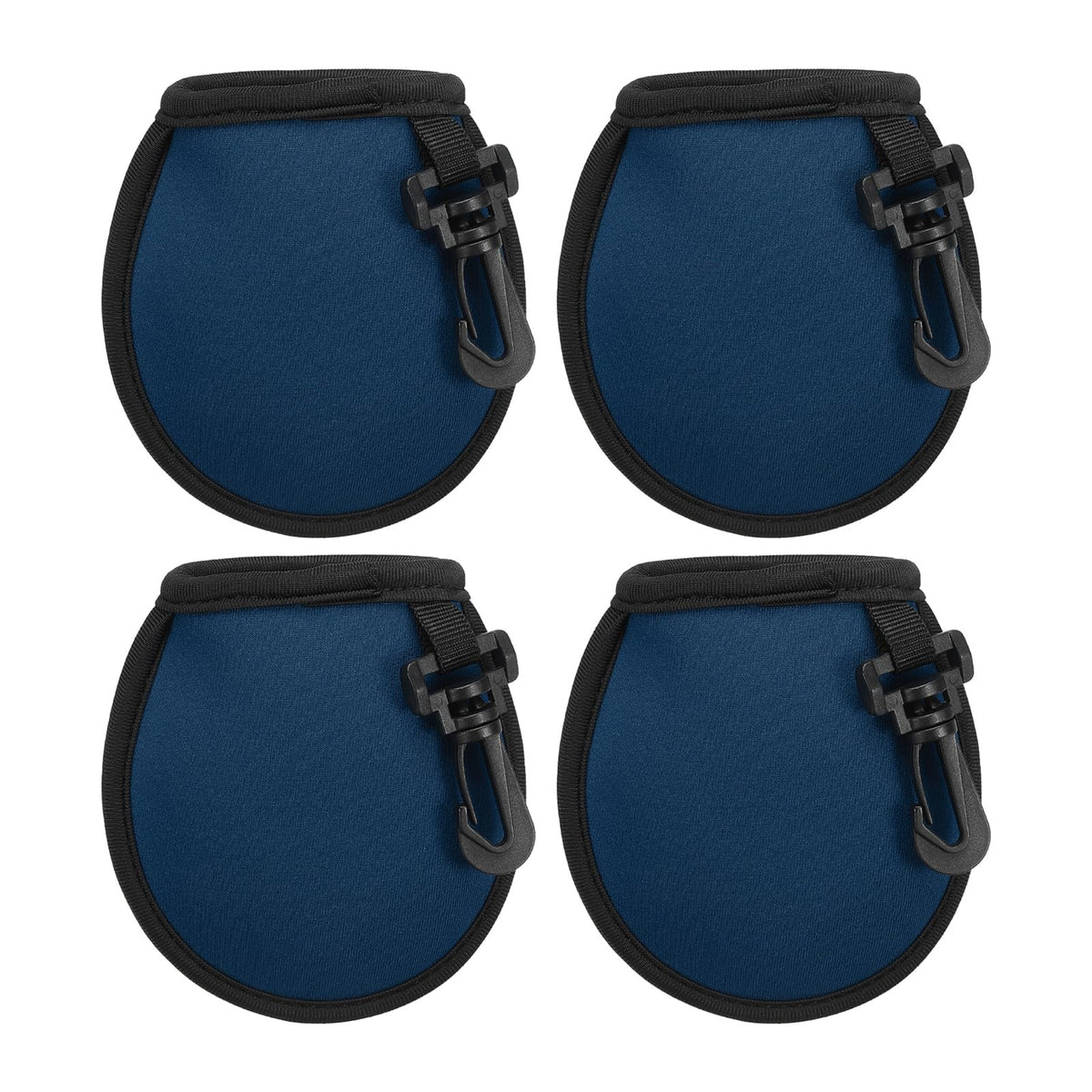 PATIKIL golf ball washer pouch in navy with waterproof exterior for quick cleaning.