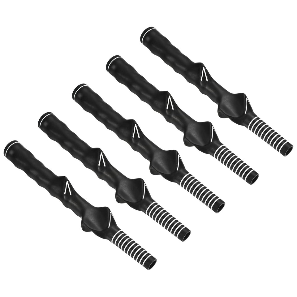 PATIKIL left-handed golf training grip 5-pack for consistent practice.