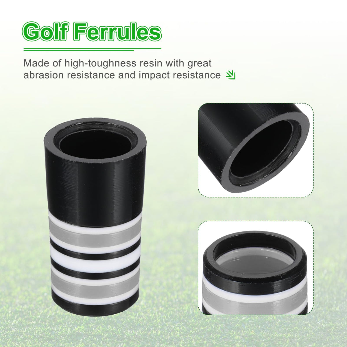 PATIKIL golf ferrules 25mm length provide clean alignment and consistent fits.