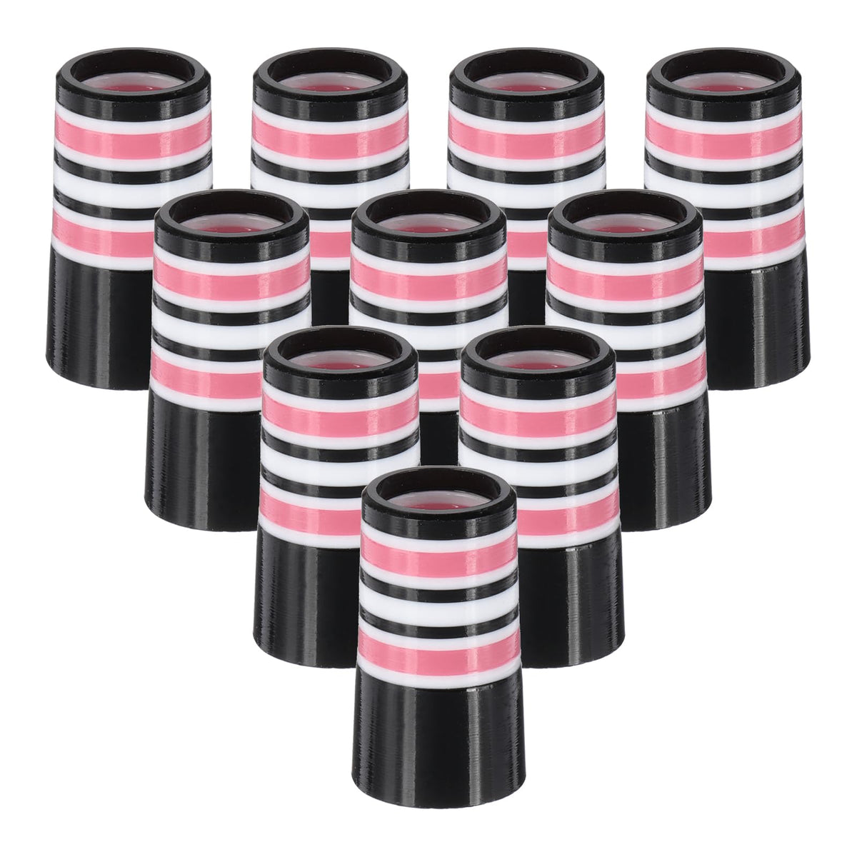 PATIKIL pink multi-ring ferrules close-up for a smooth fit.