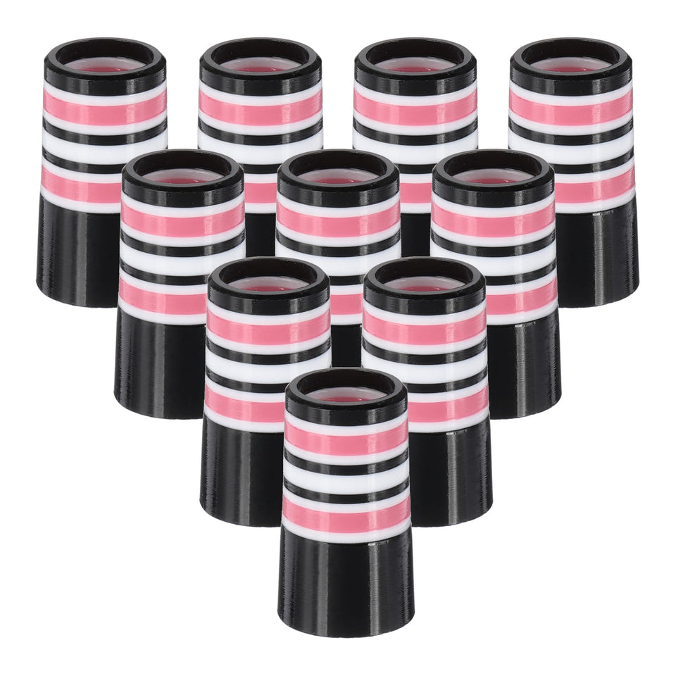PATIKIL pink multi-ring ferrules close-up for a smooth fit.