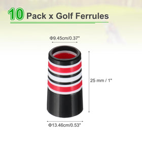 PATIKIL red golf ferrules full set shows seamless shaft-to-hosel transition.