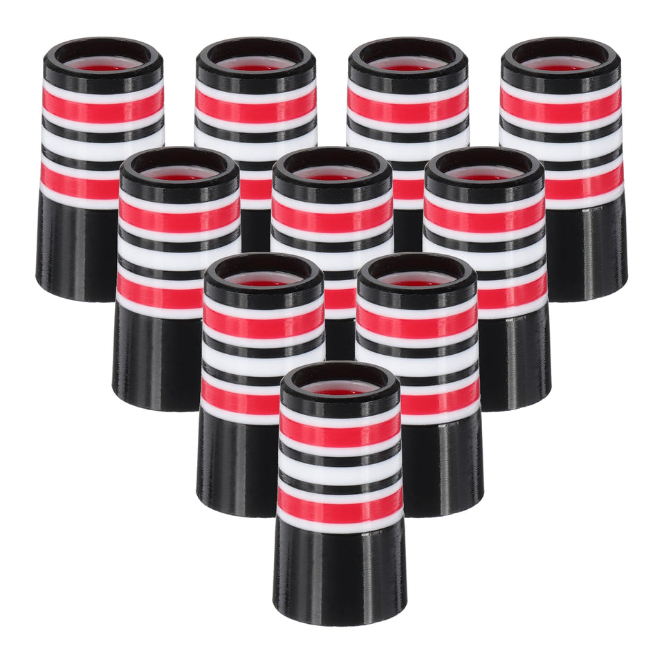 PATIKIL red golf ferrules outer view highlighting durable resin construction.