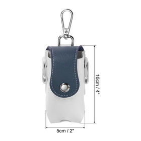 PATIKIL golf pouch with tee holder in white-blue keeps tees handy