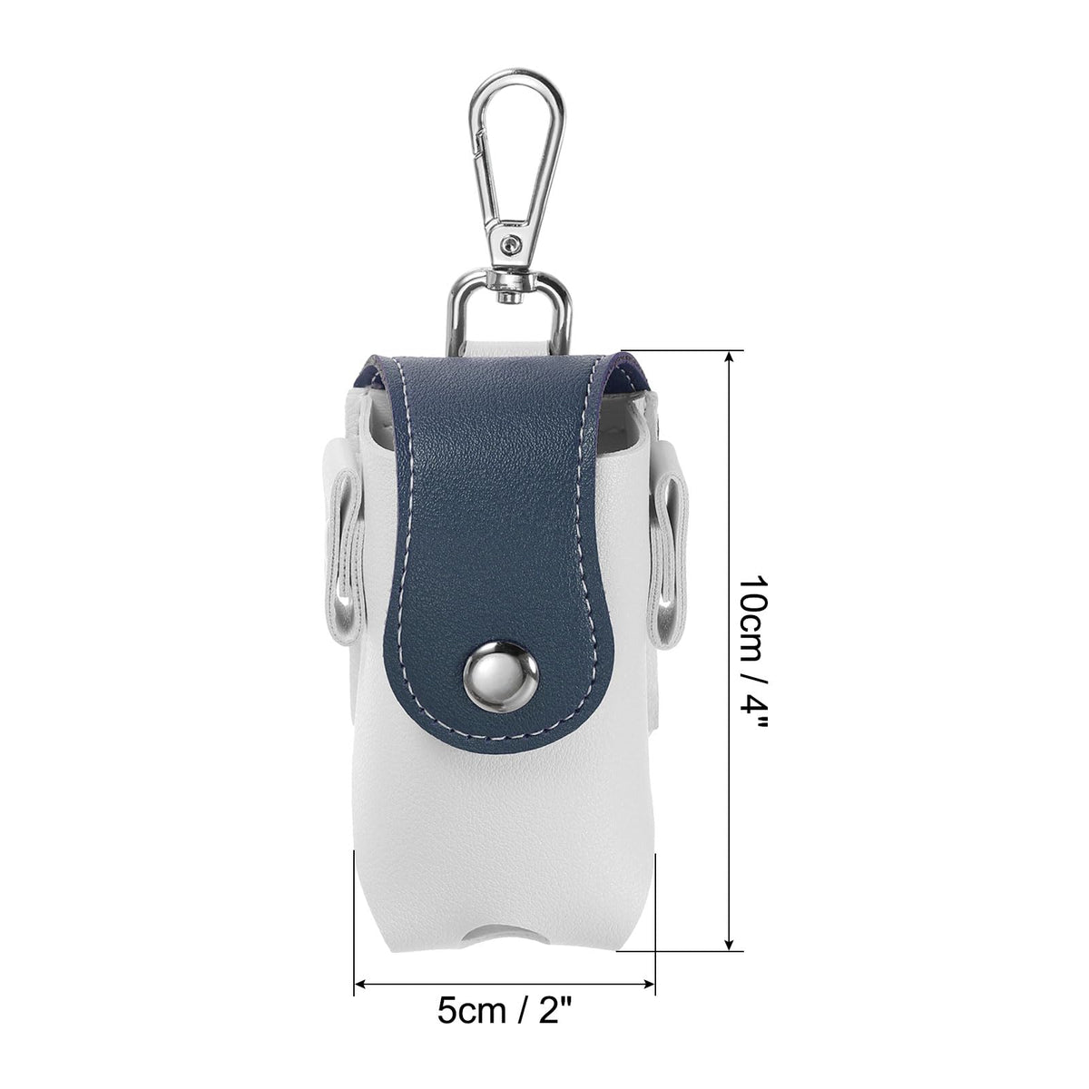 PATIKIL golf pouch with tee holder in white-blue keeps tees handy