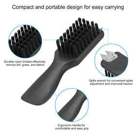 PATIKIL compact design golf shoes cleaner fits in a bag for on-the-go cleaning