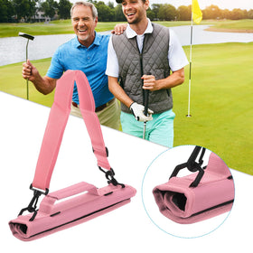 PATIKIL mini golf bag pink adjustable shoulder strap
