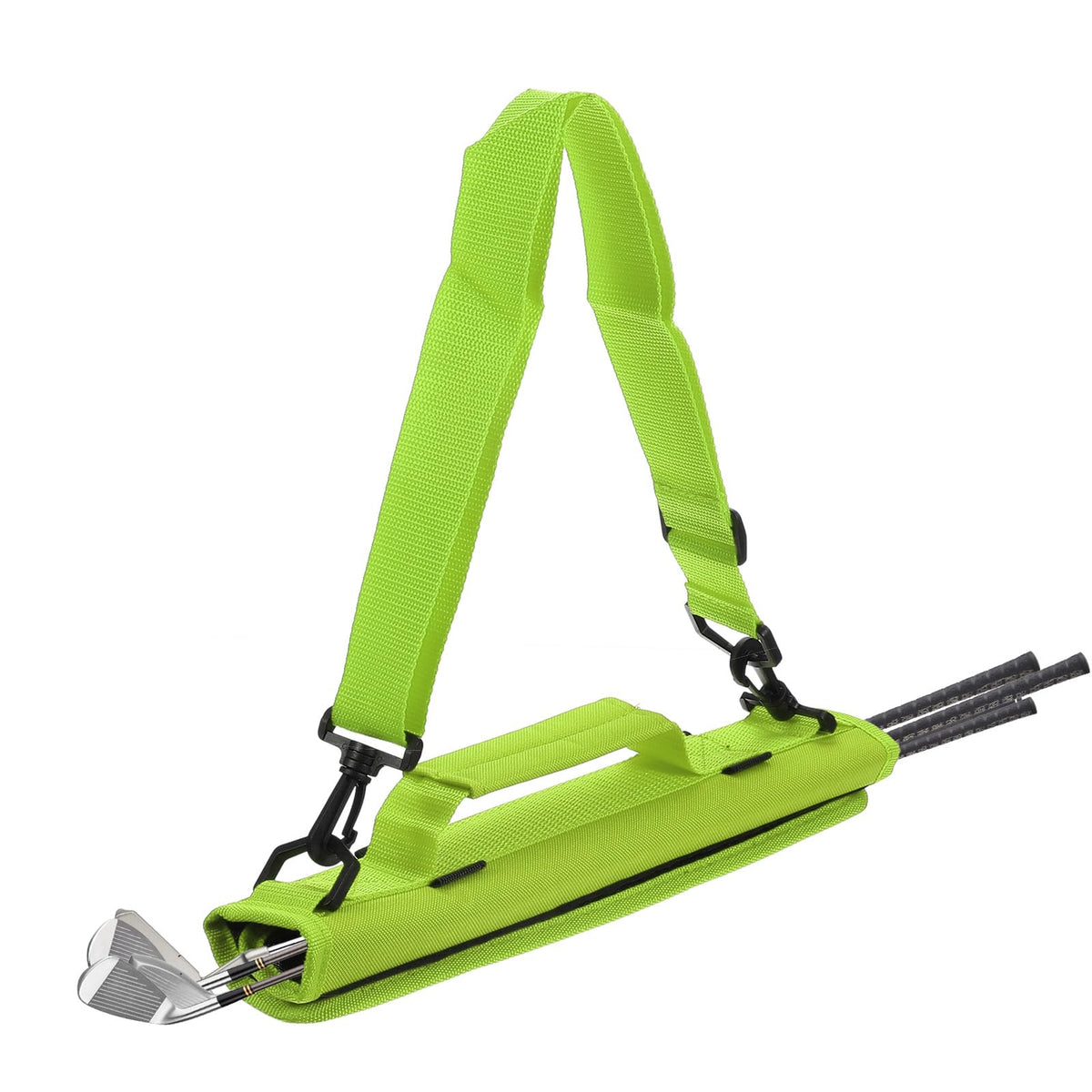 PATIKIL bag features non-slip lining to secure clubs.