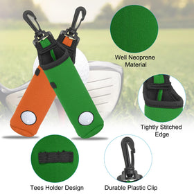 PATIKIL neoprene pouch holds balls and tees for easy range sessions