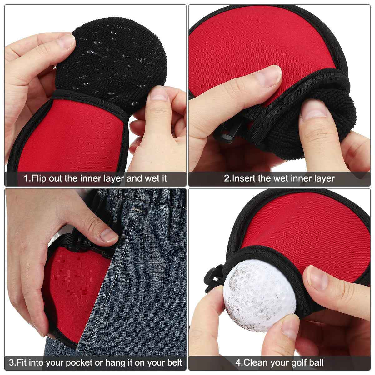 PATIKIL neoprene waterproof golf pouch protects gear during travel.