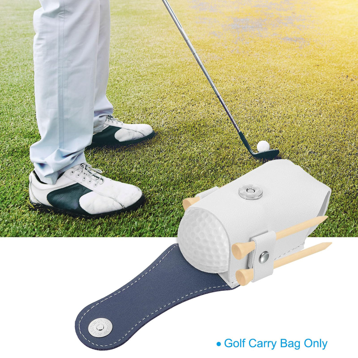 PATIKIL lightweight golf pouch clip-ready for bag or belt